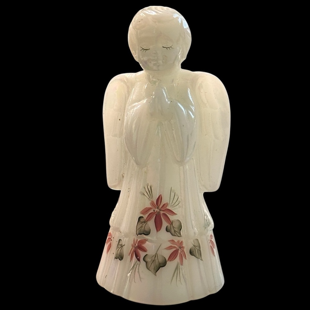 Vintage Fenton Handpainted Praying Angel Figurine